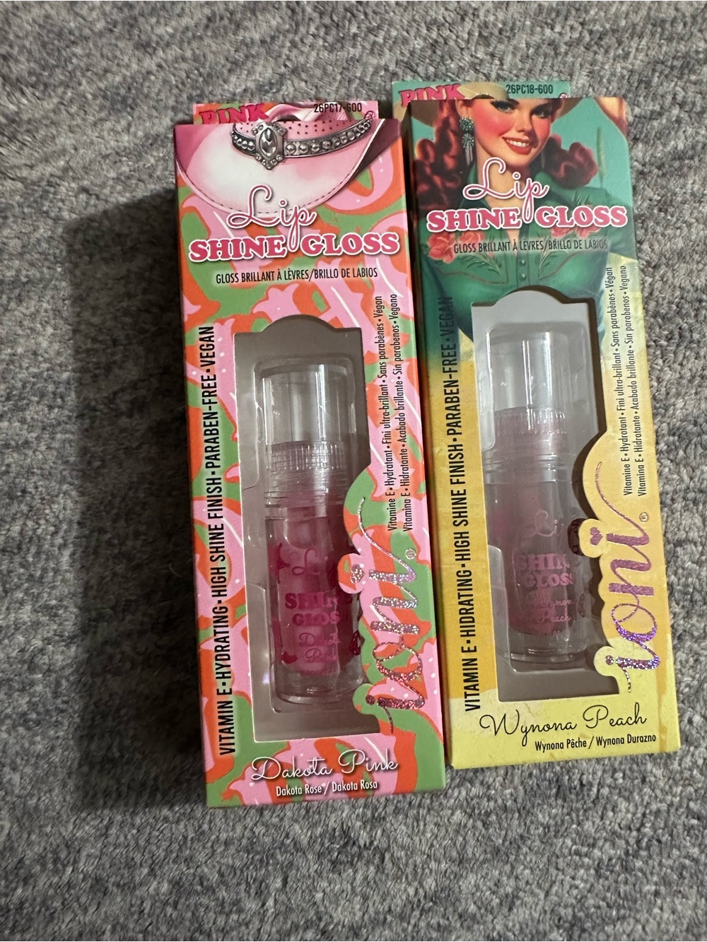 Ioni Cosmetics Cowgirl Lip Shine Gloss Lot of 2